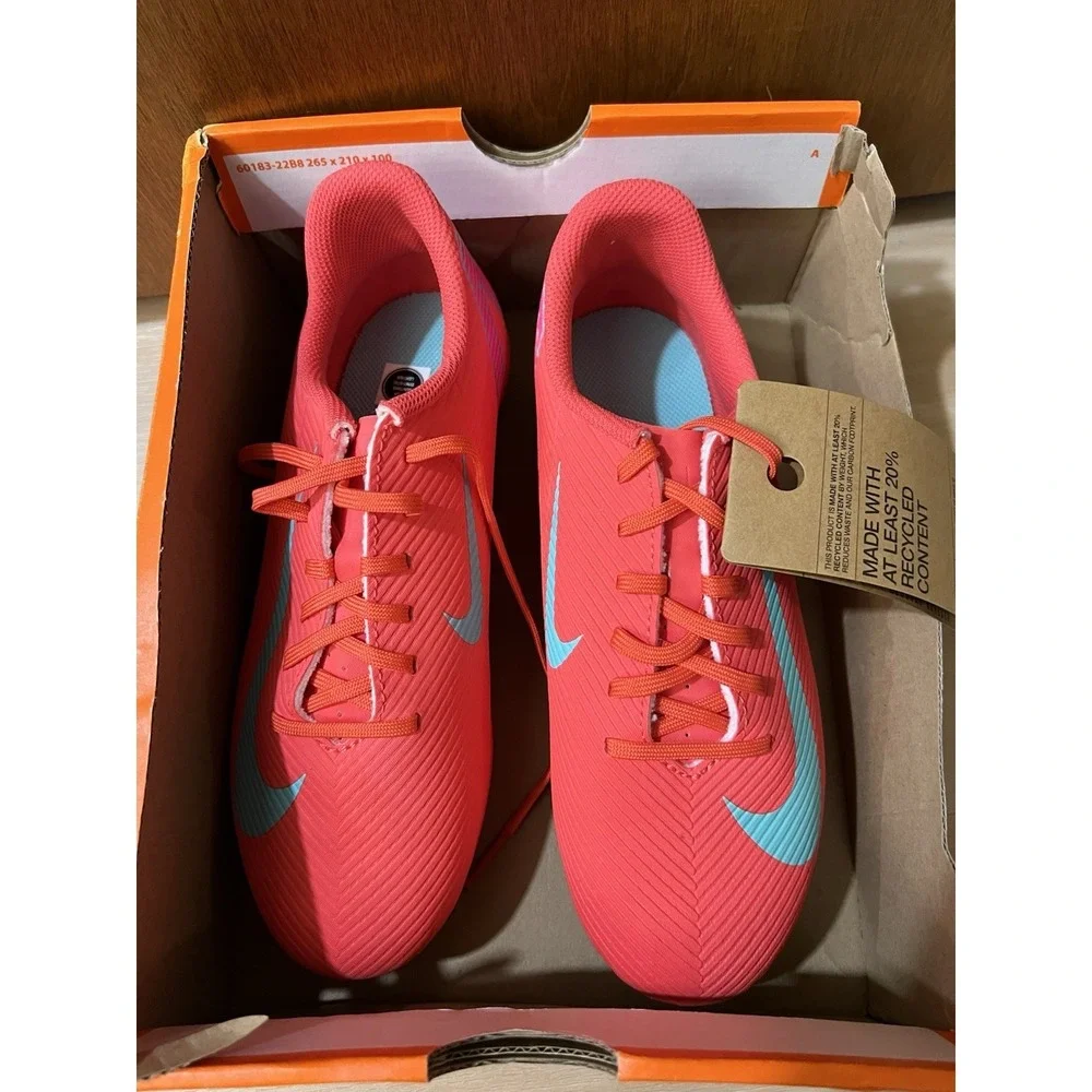 NEW Nike JR Vapor 16 Club FG/MG Ember Glow‎ Kids Youth Soccer FQ8286-800 5Y